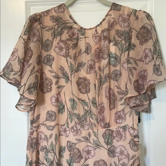 NWT! Astr The Label, Pink Floral High Low Dress, Size XL - Picture 3 of 7